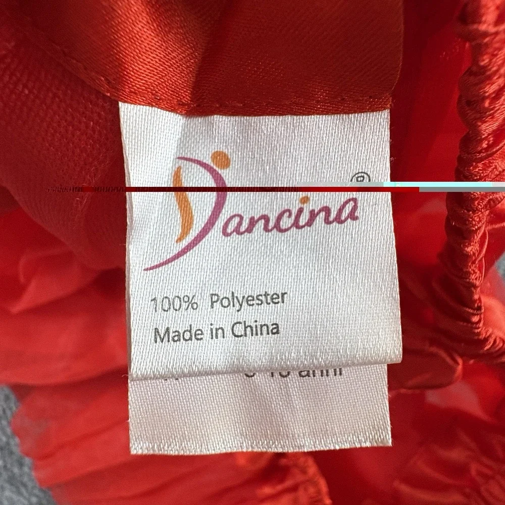 Dancina Tutu Skirt Girls 8-13 Red Tulle Ballet Dance Costume Halloween